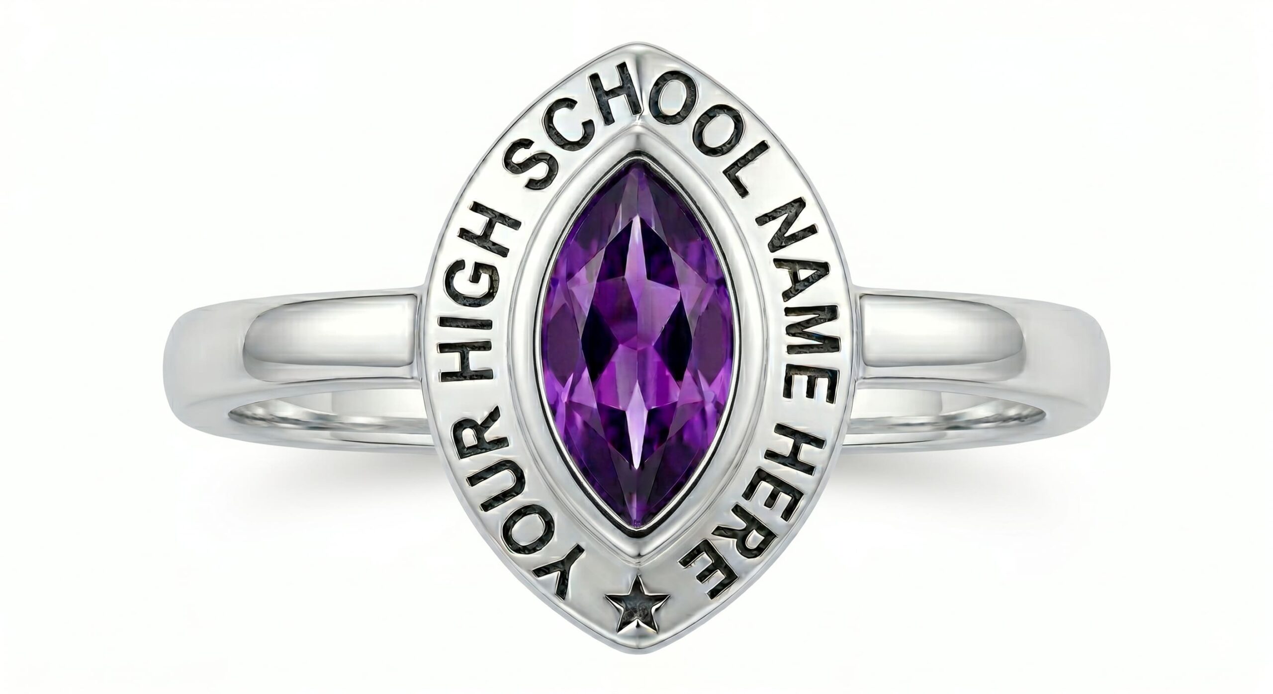 Marquise Cut class ring