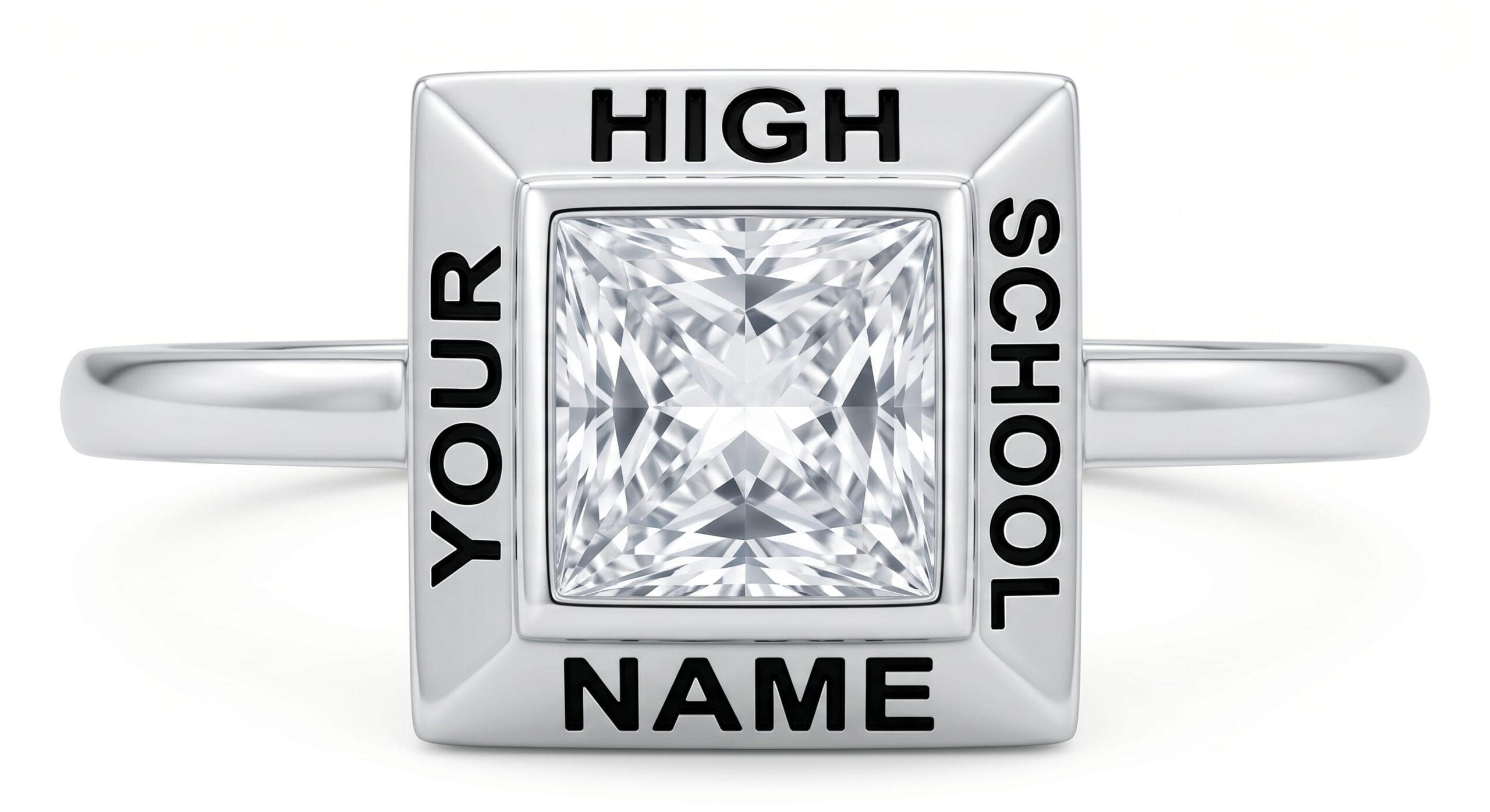 Princess Cut class ring