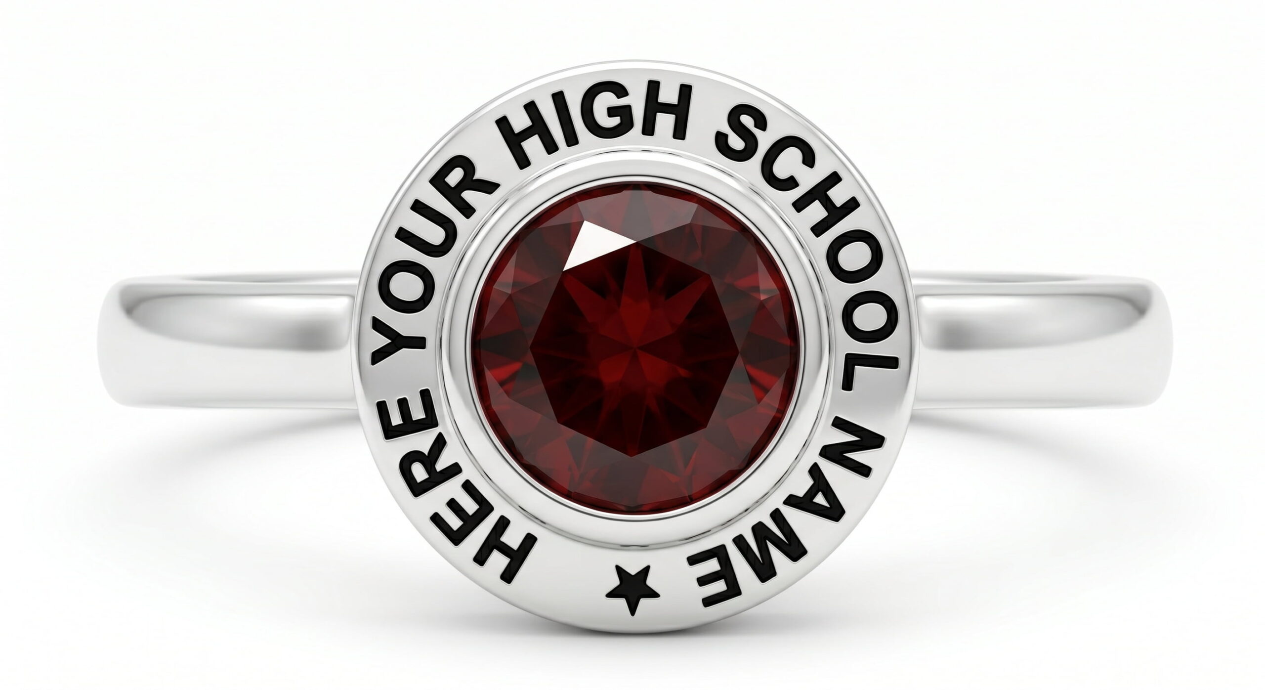 Round Brilliant class ring